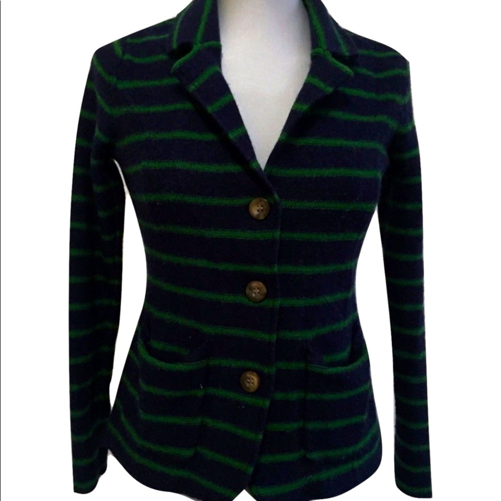 Tahari 100% merino wool cardigan/blazer
